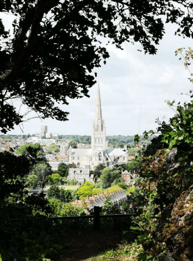 view from ketts heights norwich